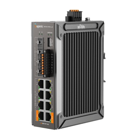 WI-TEK Superic SP3012FM-L2 v3, промышленный коммутатор